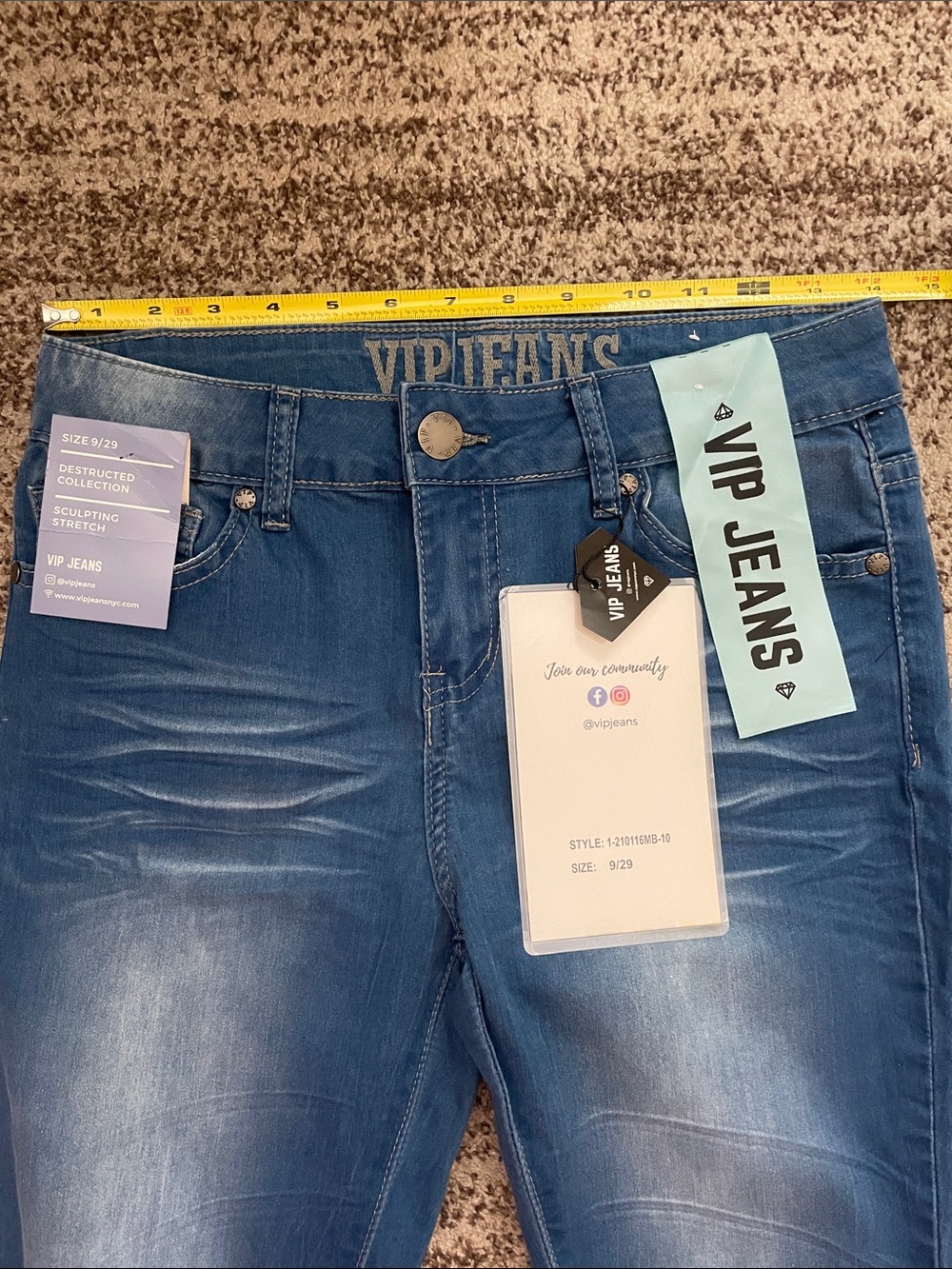 VIP JEANS SIZE 9/29 - Picture 5 of 6